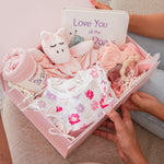 "Love you all the Roars" Baby Girl Dinosaur Gift Box