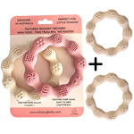 Schnorg Baby Teethers BONUS FOUR Pack. Peaches & Cream