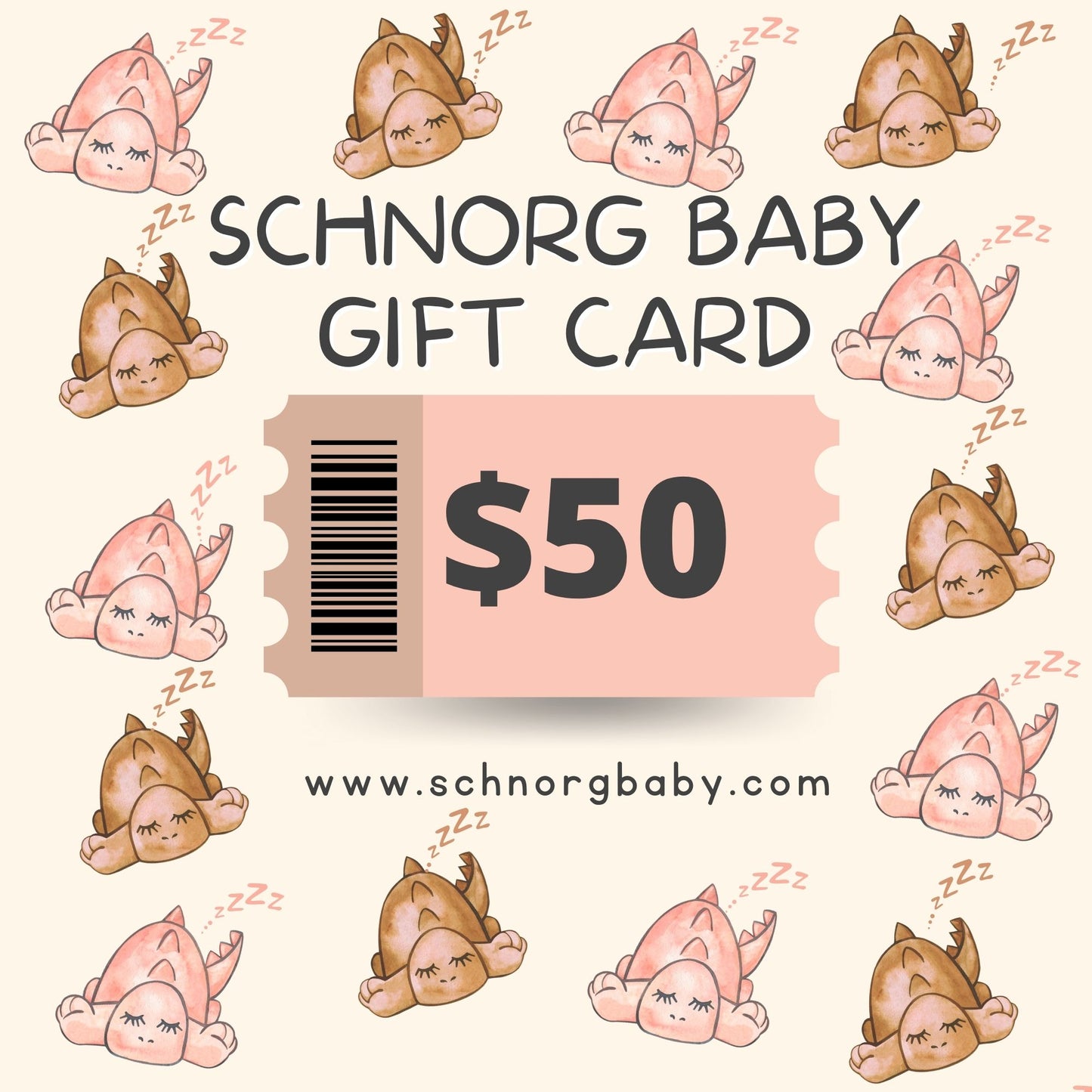 $50 SCHNORG GIFT CARD – SCHNORGBABY